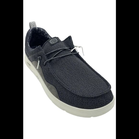 Hey Dude Men's Wally Hey20 Casual Shoes Black/Monument Gray - Medium - Picture 1 of 3
